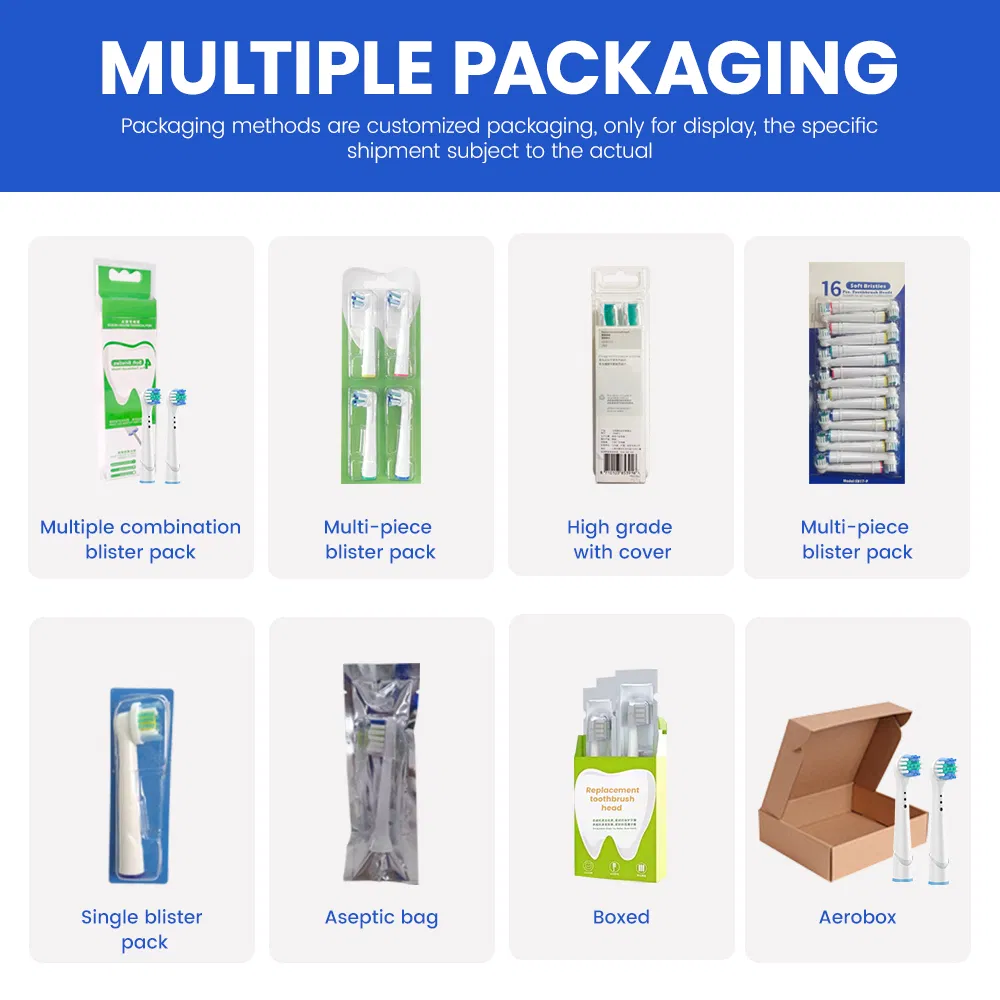 Powerful Cleaning Teeth Whitening Electric Toothbrush Refills Toothbrush Replacement Heads