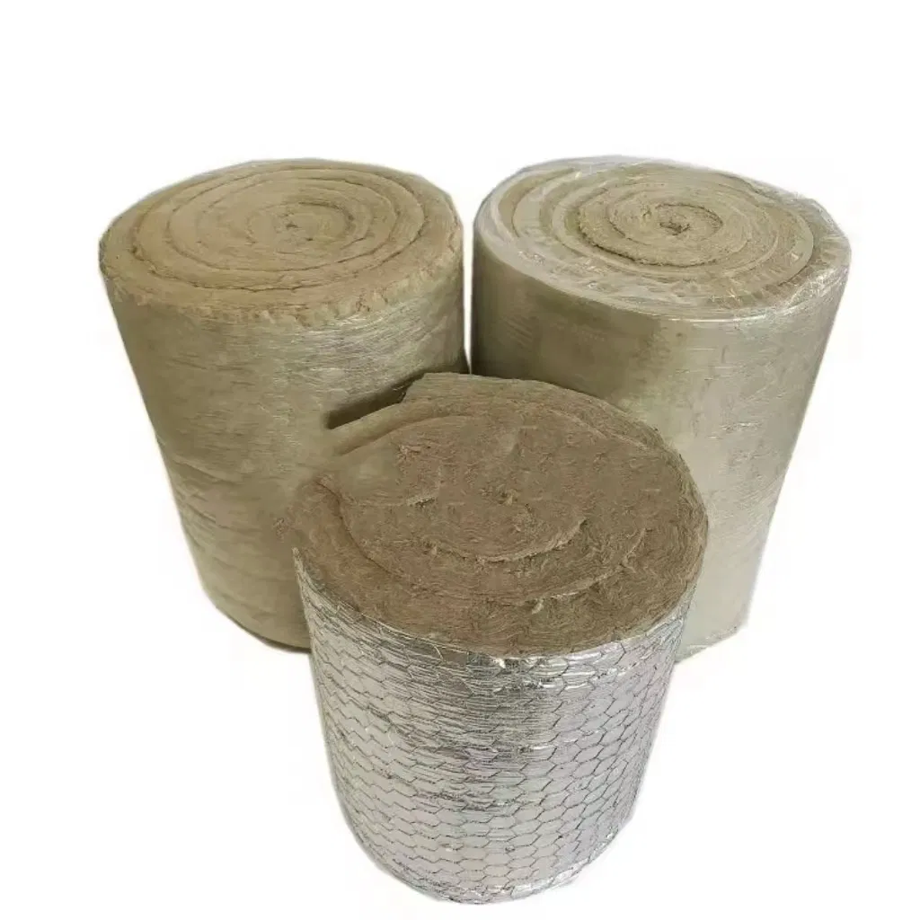 China Insulation Material Rock Wool Rockwool Insulation Blanket/Roll for Industrial and Building