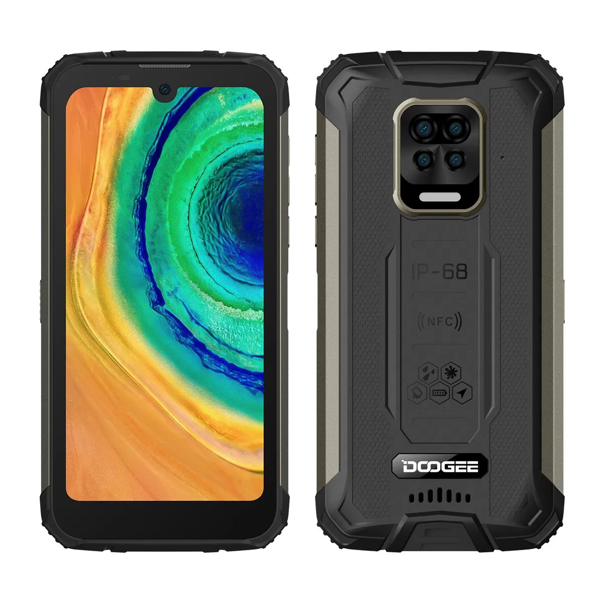 Ready in Stock Doogee S59 Super Battery Rugged Phone 4GB+64GB 630° Dustproof Good Camera Face Fingerprint Smartphone