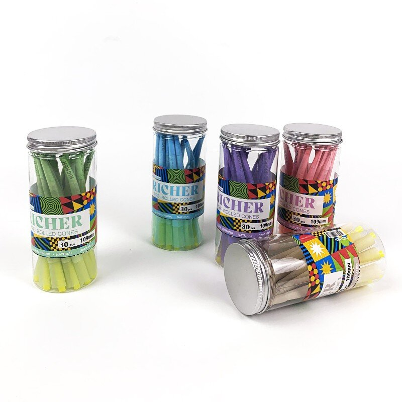 1 1/4 Size Specially Made 100% Natural Organic Hermit Crab 109mm Slow Burning Non Immersed Tobacco Pre Filled Cone Rolling Cone