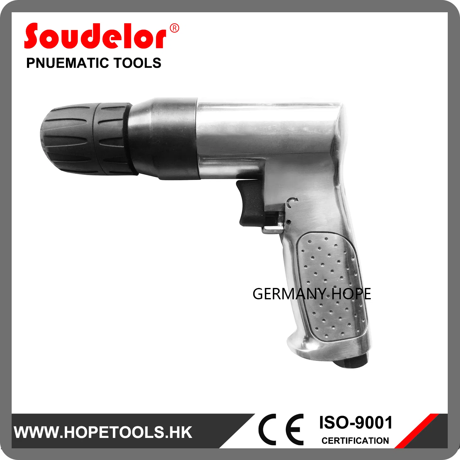 Пневматическая угловая дрель Soudelor UI-6103, 3/8"