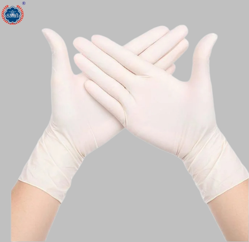 Medical Disposable Non-Sterile Latex Examination Gloves Powder Free&Powdered Have CE&ISO