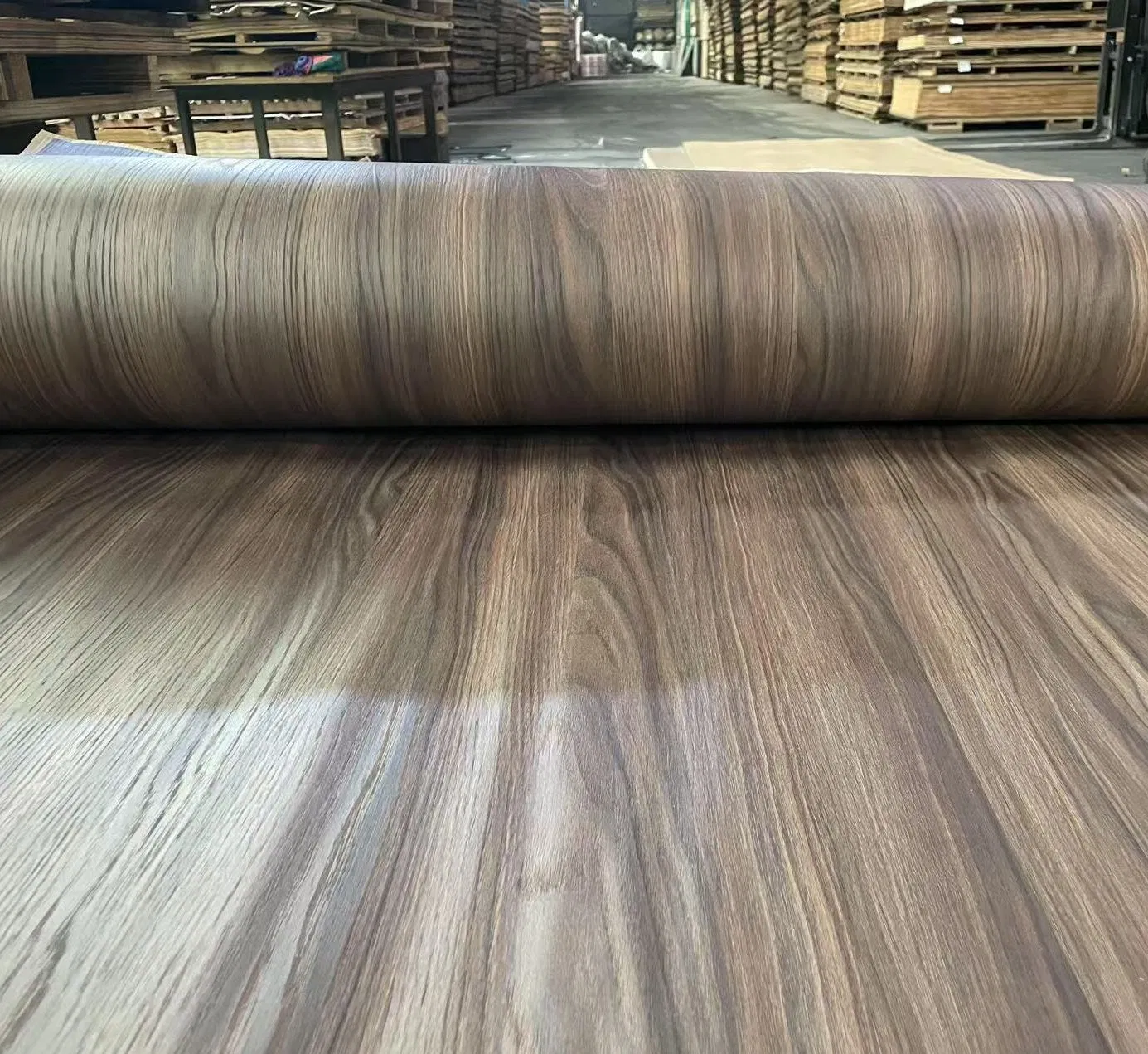 1250X2500mm Decorative Home Cabinet Embossed Melamine Paper Laminated Recon Veneer