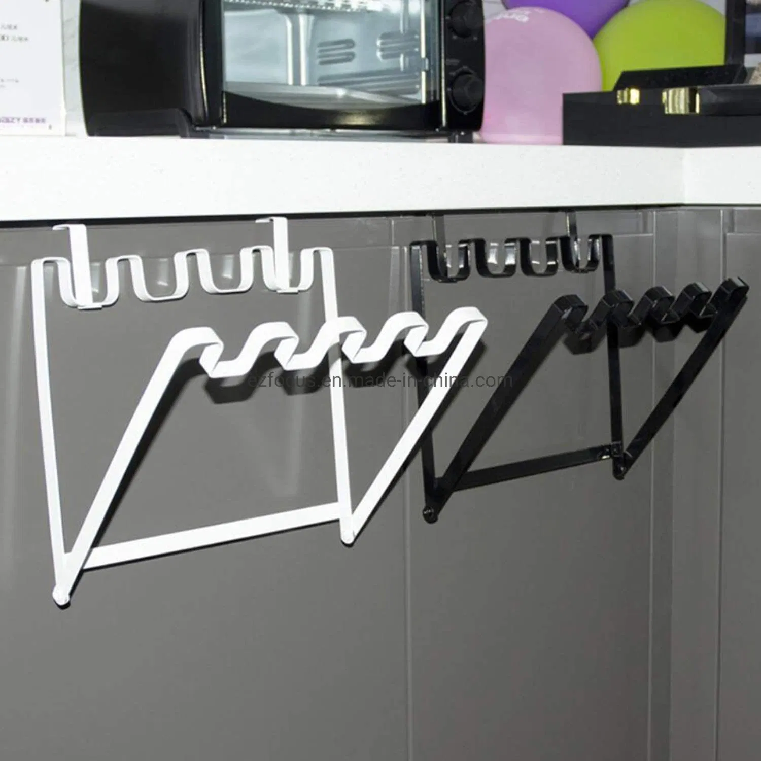 Hanging Organizer Over The Cabinet Door Trash Can Portable Trash Bag Holder Bin Rack Kitchen Cupboard Bl12181