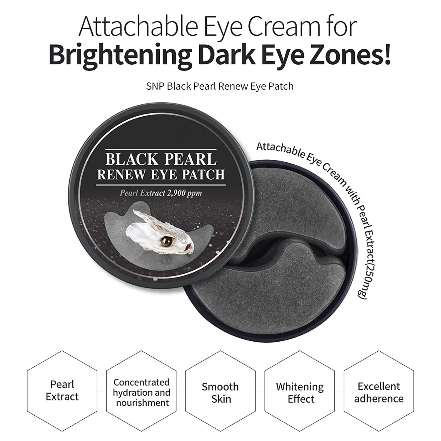Black Pearl Regenerating Under Eye Sheet Mask - Brightening and Revitalizing - Great Gift for Mom and Wife