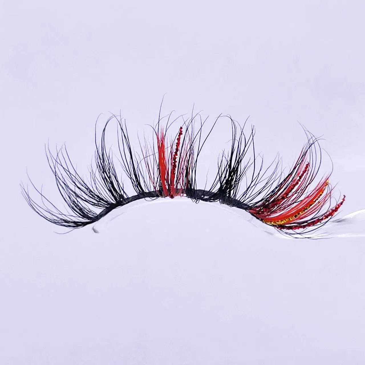 Best Selling Strips Pink Yellow Blue 3D Mink Colorful Eyelashes