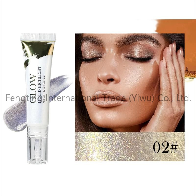 Wholesale Liquid Highlighter Metallic Shimmer Eyeshadow Face Body Bronzer Full-Bodied Multi-Functional Glow Highlighter