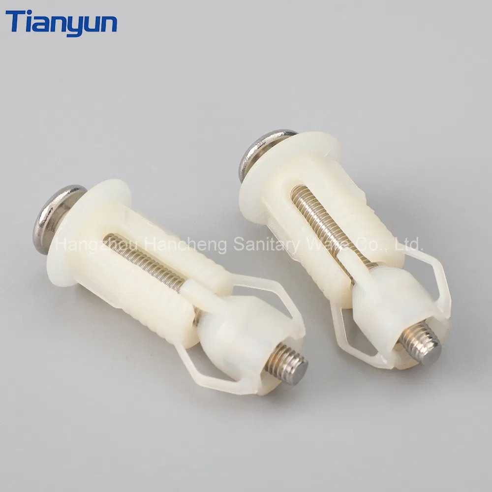 UF/PP/MDF Toilet Cover Installation Accessories Plastic Expansion Screw Toilet Screw