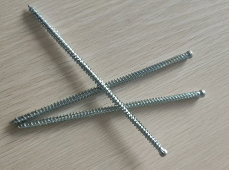 Cylindrical Head Concrete Screw with Trox Zinc Plated