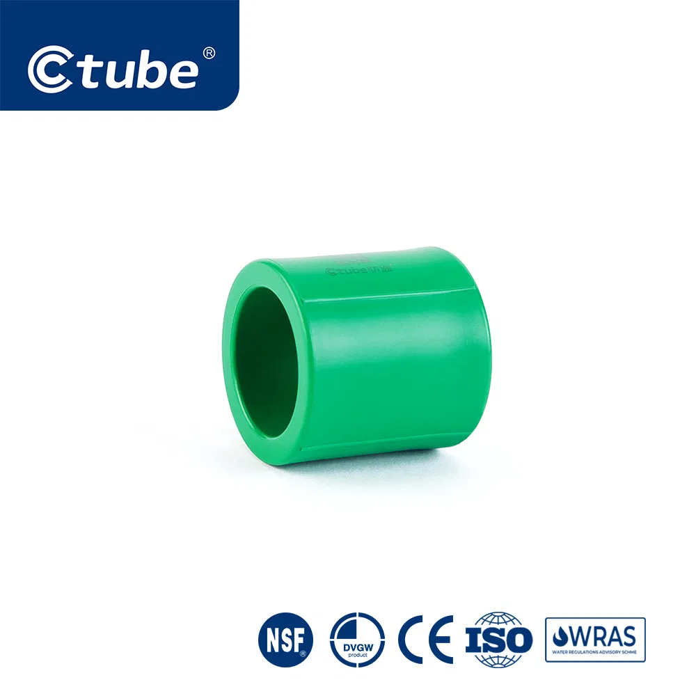Ctube Eco-Friendly PPR Couplings Pipe Fittings for Construction & Industry