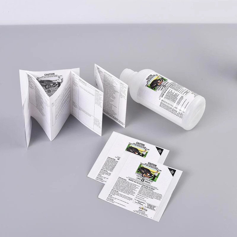 Double Layer Labels Multi-Layer Customized Folding Instructions Three-Layer Food and Cosmetics Stickers