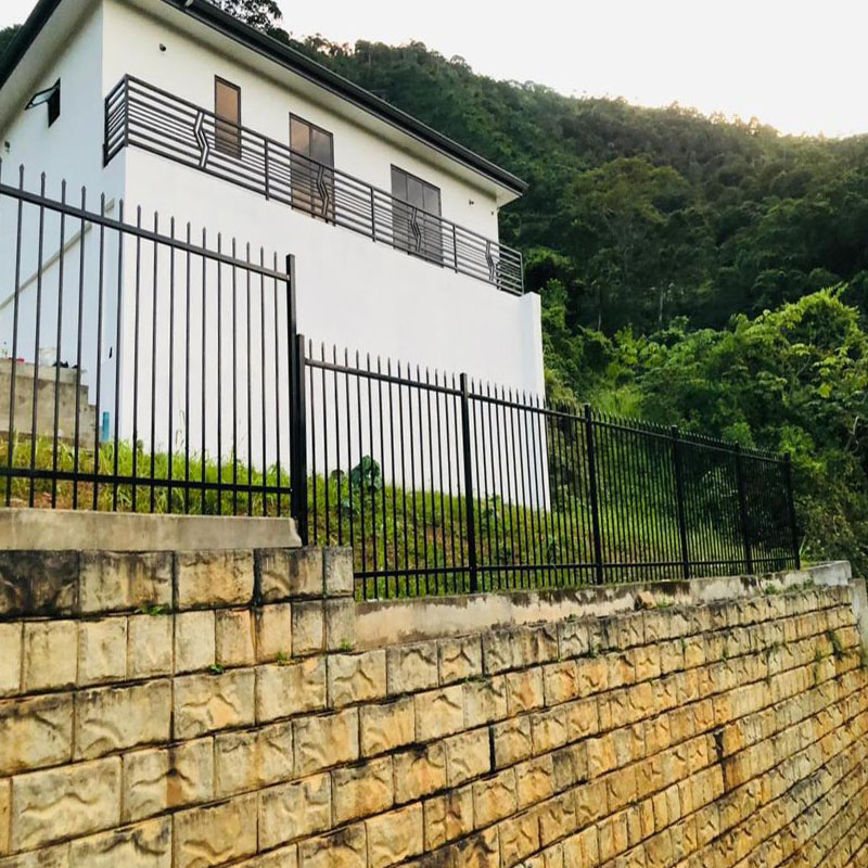 Tubular Steel Fence Metal Iron Panel Steel Fencing Fence Outdoor