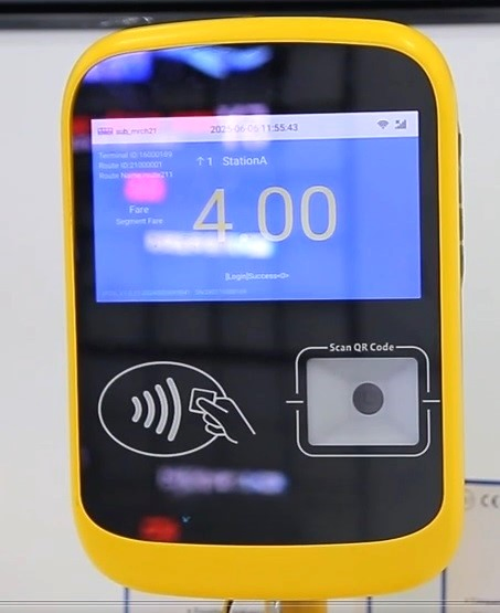 EMV Certified Android NFC Qr Code Bus Ticket Validator