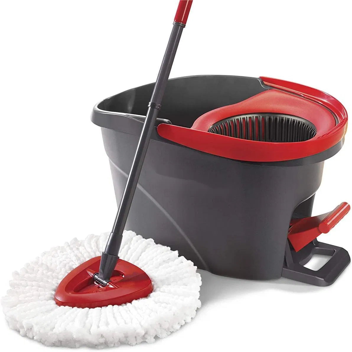 Mop Bucket Floor Cleaning System Easy Wring Microfiber Spin Mop