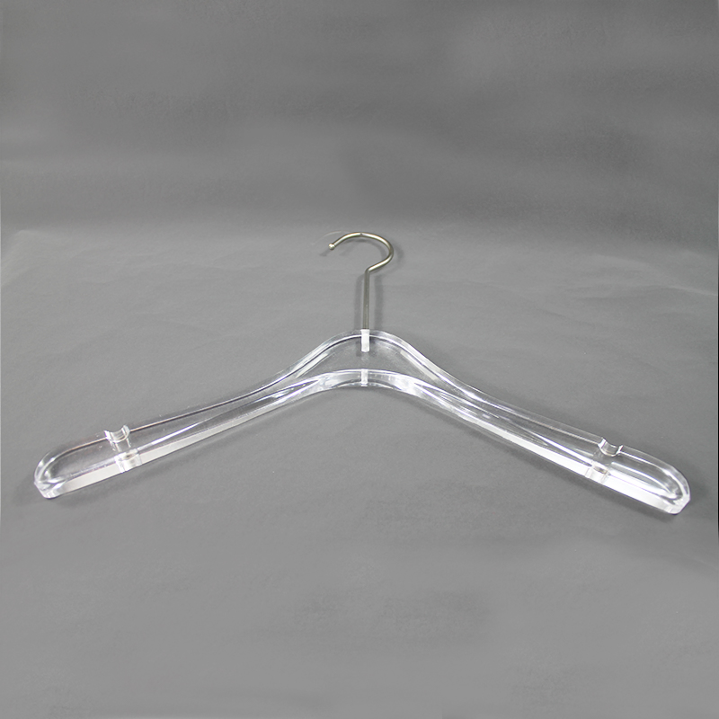 Custom Sizes Clear Acrylic Coat Hanger for Garment Shop/Hotel/Office