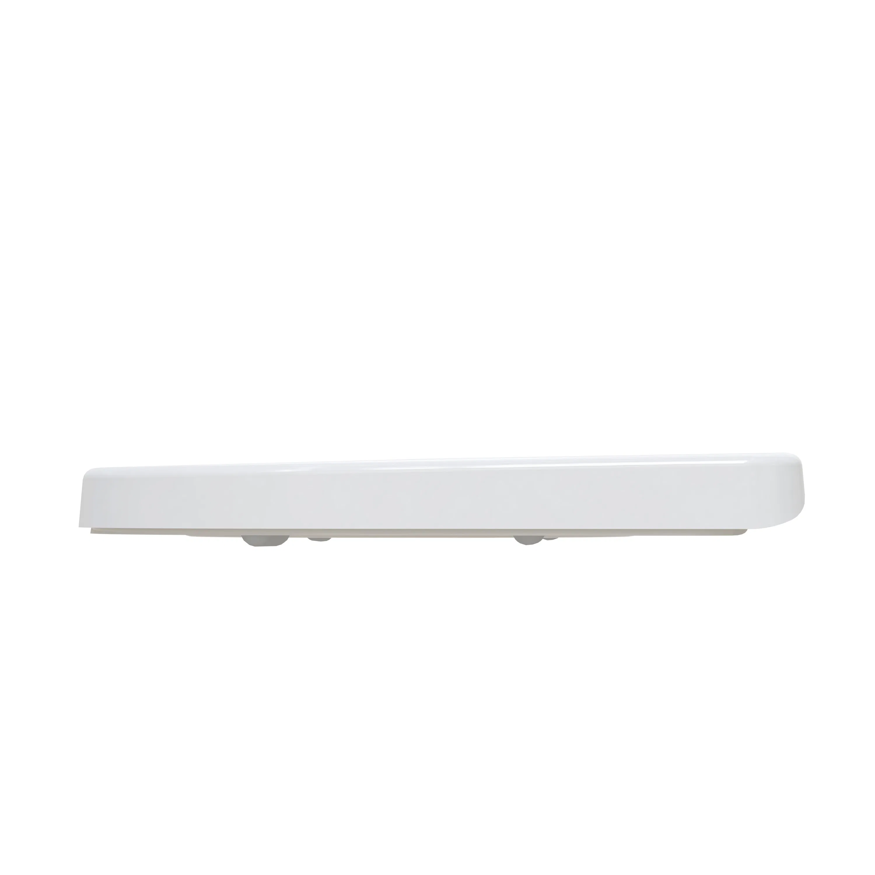 Modern Bathroom D Shape White UF Slow Down Toilet Seat Cover