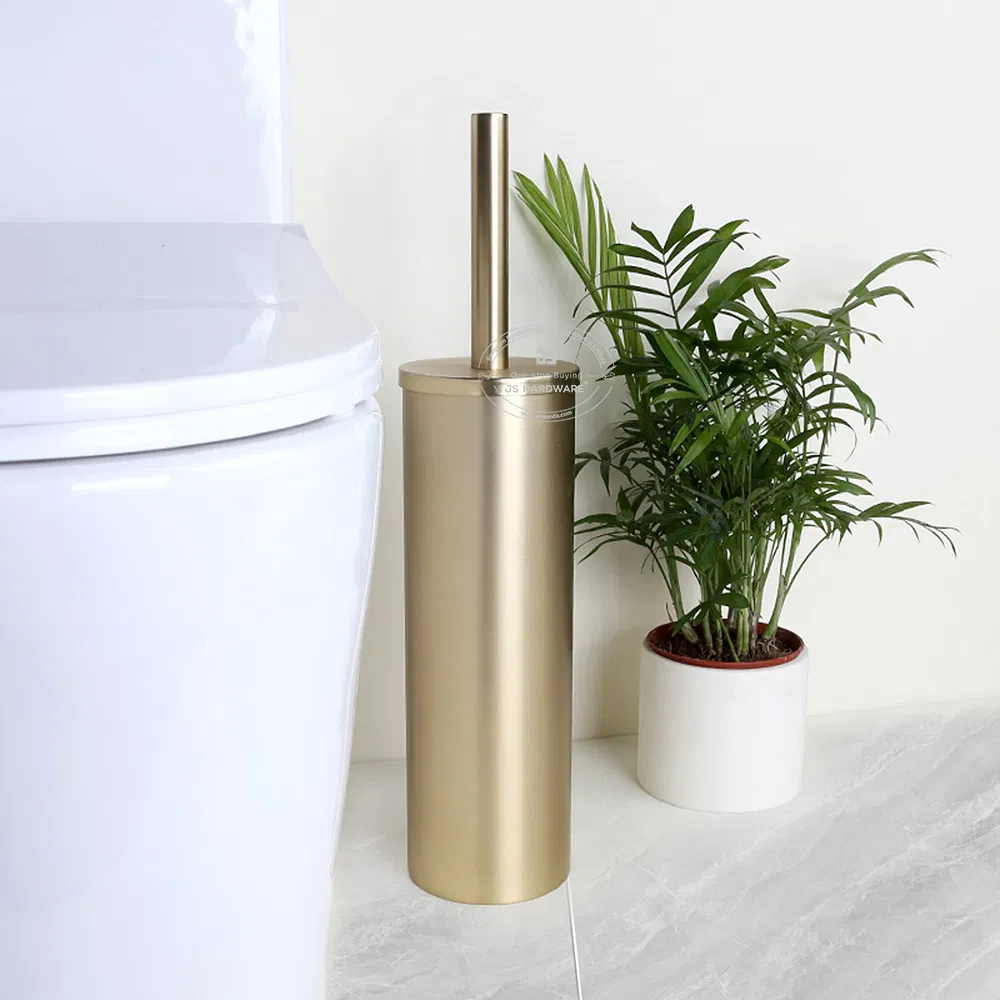 Держатель для туалетного ёршика золотой