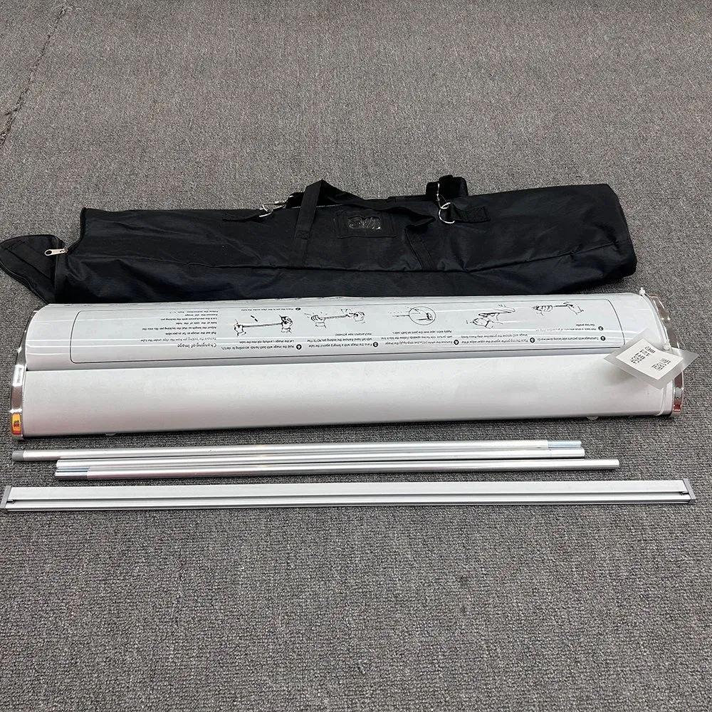 85*200 Cm Portable Lightweight Retractable Aluminum Roll up Banner Tension Fabric Dye Sublimation Printing for Advertising Display