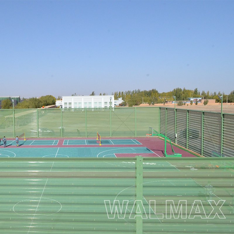 WBF004 Maintenance-Free Wind Dust Resistance Sports Ground Privacy Fence Steel Fence
