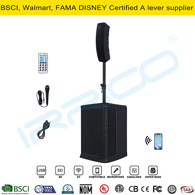 2000W PRO Active Audio Soundbox Array Column 12inch 1.1 Channel DSP Bluetooth Party Karaoke System Bocina Parlante Audio