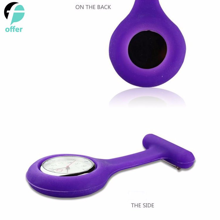 Nurses Fob Watch Brooch Blue Silicon Gel Fob Watches