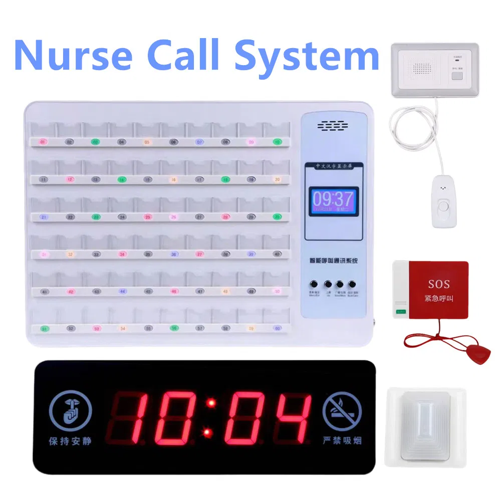 60-Channel Wired Hospital Call System, Ward Emergency Nurse Station Host
