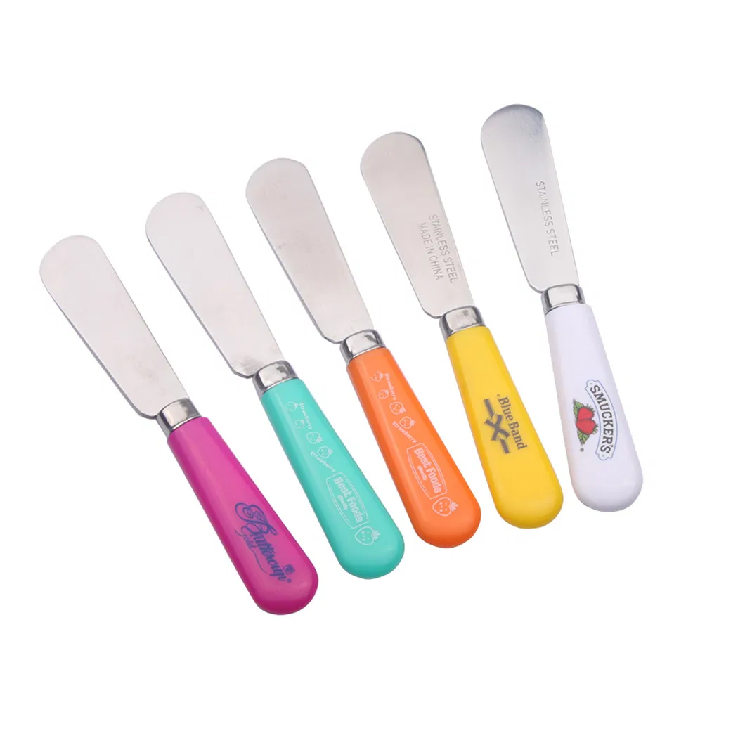 Kitchen Gadgets Stainless Steel Spread Flatware Set Butter Spreader Cheese Peanut Butter Knife with Pattern