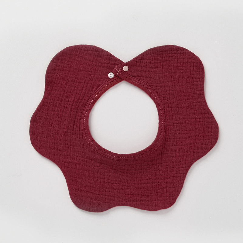 360° Rotatable Drool Bibs - 4-Layer Organic Cotton Bandana Bib for Babies