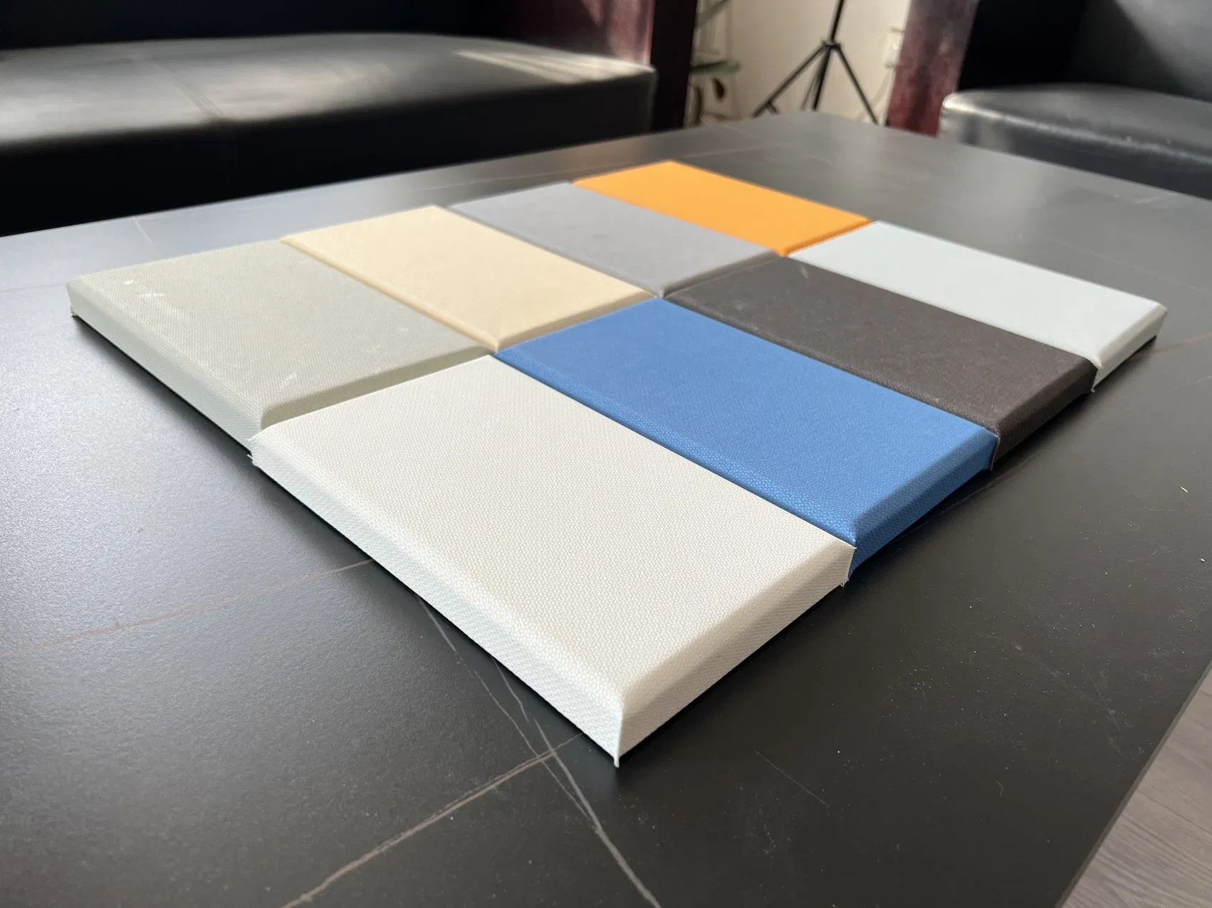 Decorative Plasterboard Fabric Face Gypsum Panels Surface Finished Plaster Wall Board