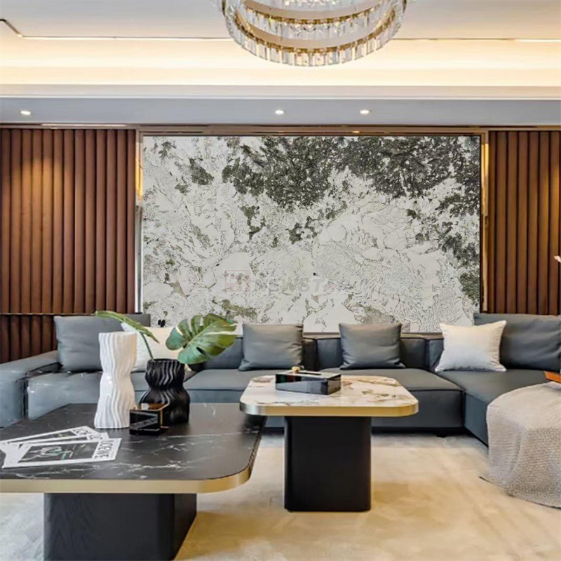 Wholesale Price Pandora White Marble Slab Patagonia Marble Slab Natural Luxury Stone Building Material Pandora Marble