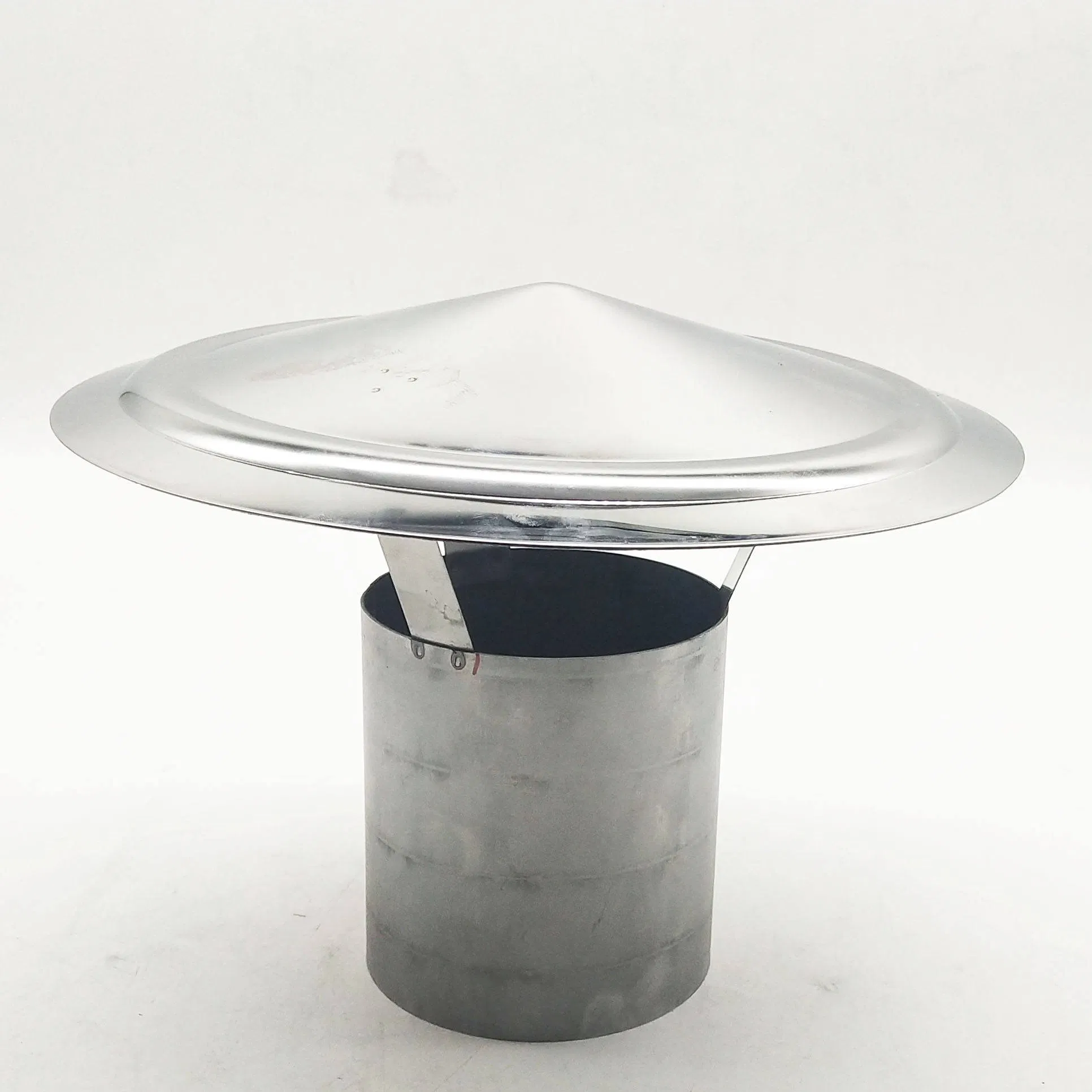 Stainless Steel Chimney Hat Round Rain Cap with Bird Guard 150 mm