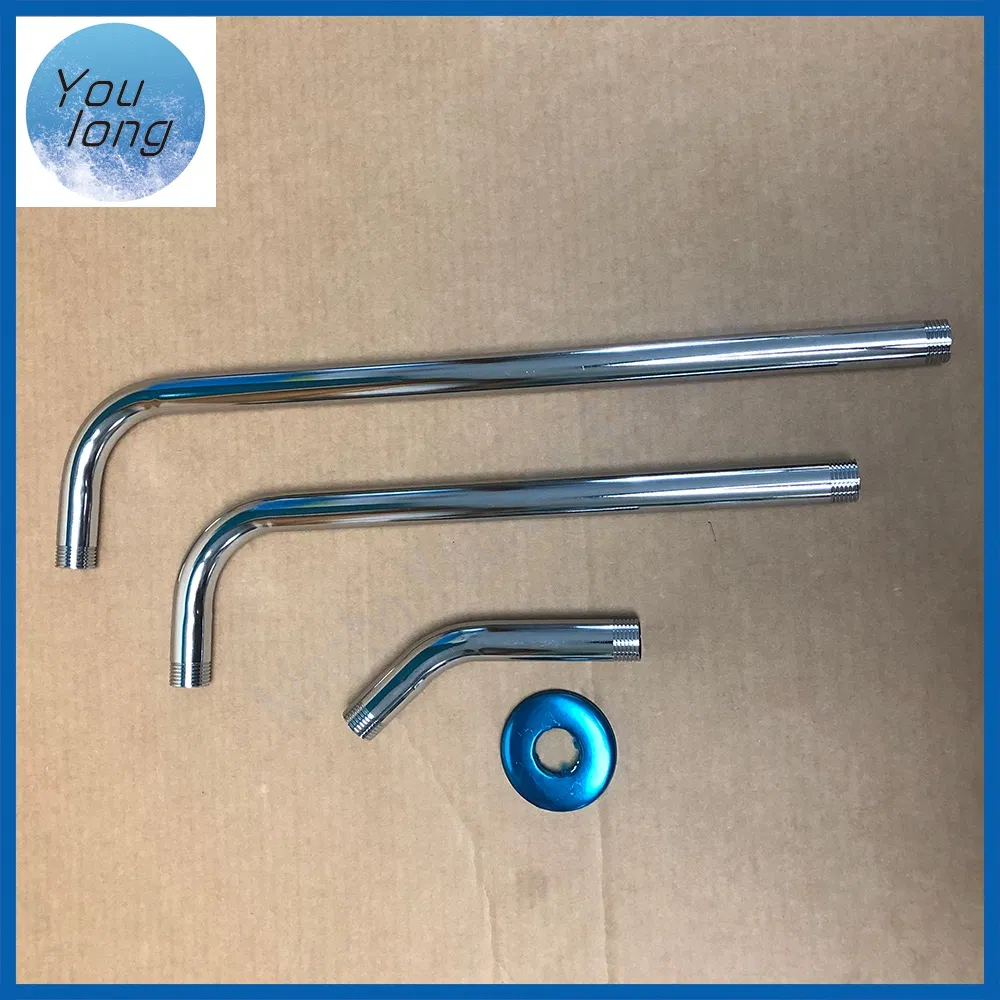 Quality SUS Shower Arm Extension Ceiling Mount Straight Square Shower Pipe