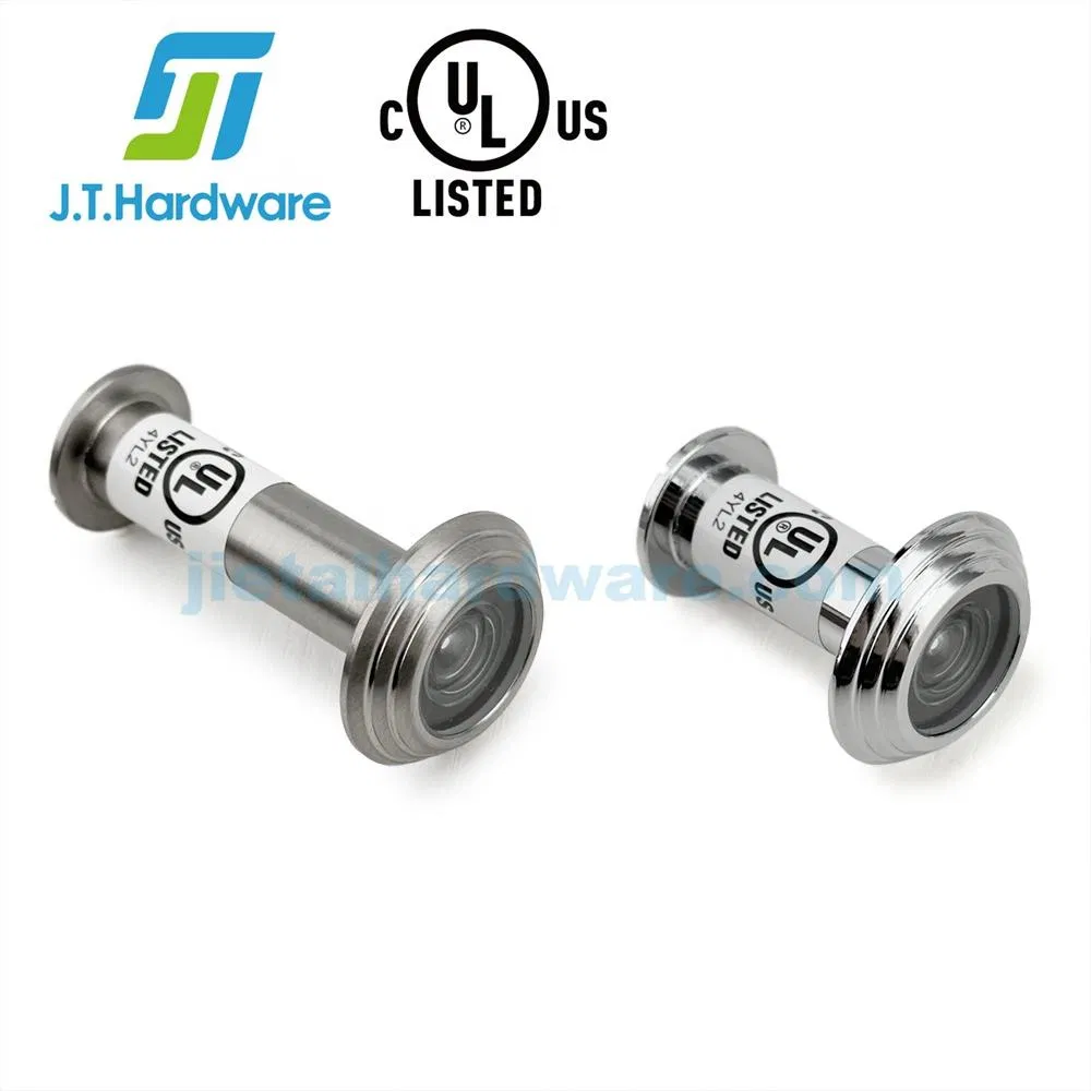 Factory Direct Sales Listed HD Glass Lens Peephole Diameter 14mm Steel Fireproof Door Viewer