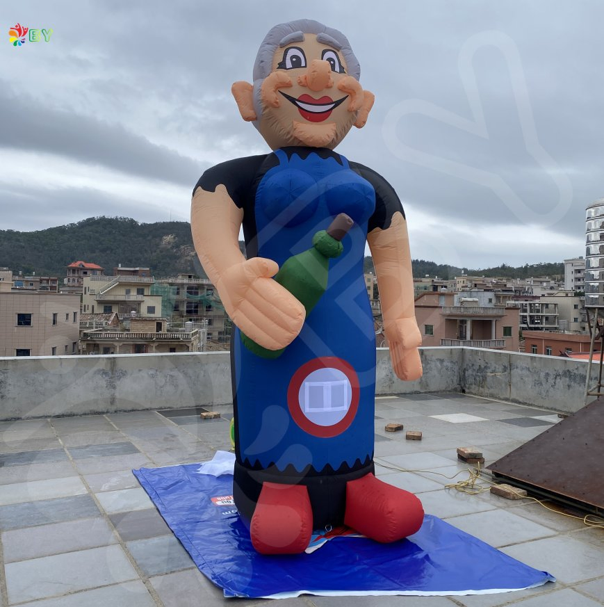 Opblaasbare Sarah Balloon, Giant Inflatable Holland Cartoon with Bottle