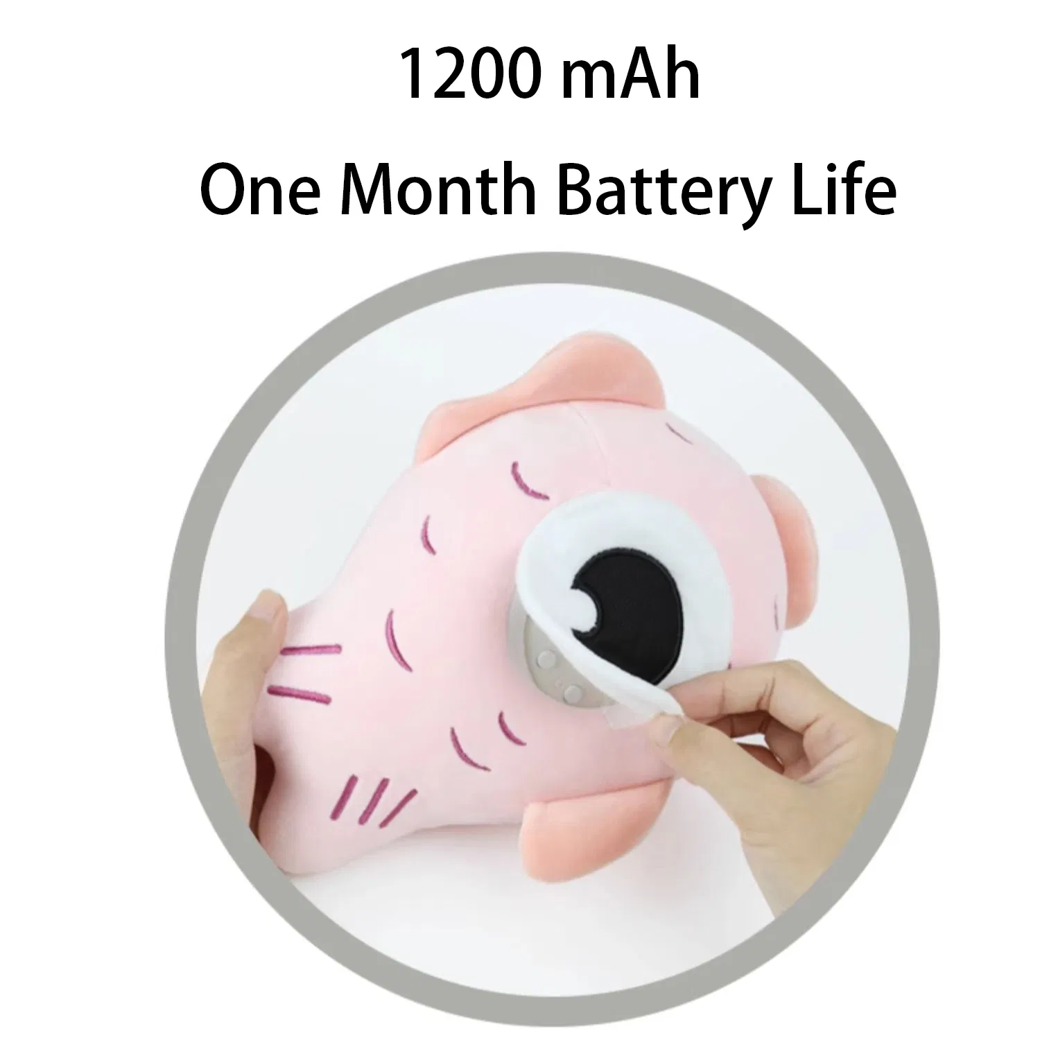Big Eye Koi Fish Alarm Clock Cute Plush Fish Nightlight Clock