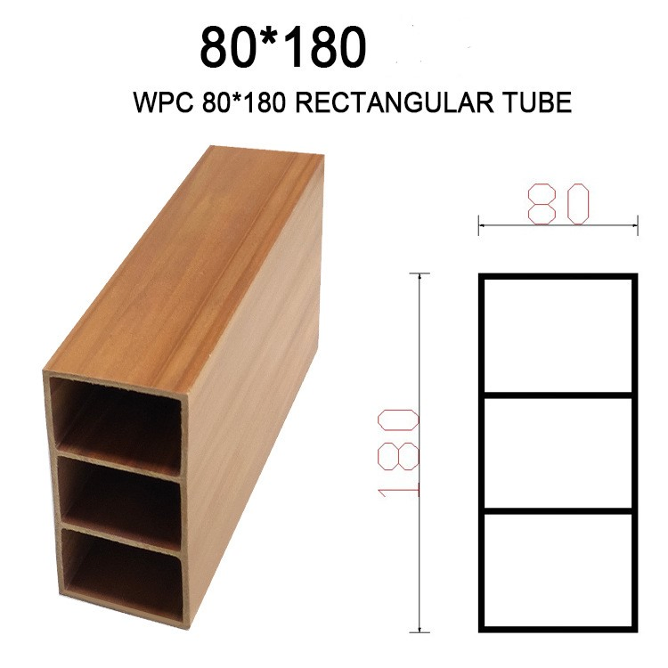 Custom Ecological Wood Square Through Partition Column Family Porch Ceiling Wood Plastic Square Wood