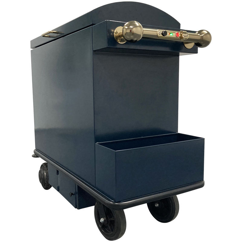 Innovative Eco-Friendly Hotel Essentials Ergonomic Smart Electric Steel Cart for Efficient Waste Disposal Cleaning Amenities