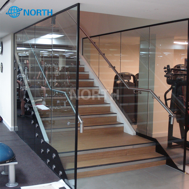 Clear Glass Railing Economic Design Glass Balustrade Frameless Glass Railing
