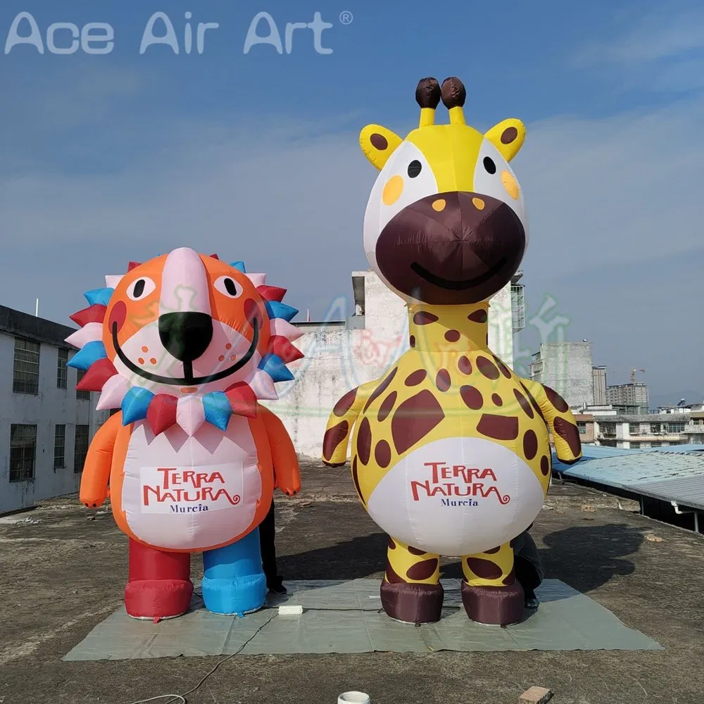 Advertising Inflatable Lion Cartoon Characters Mascot for Outdoor Decoration