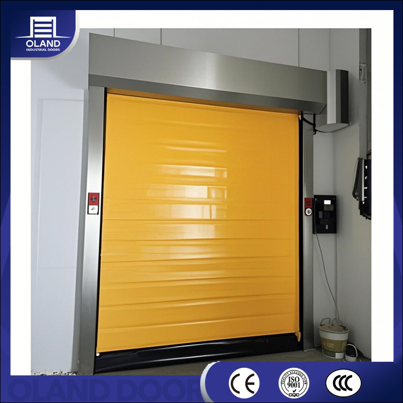 Low Temperature Cold High Speed Roll up Door Freezer PVC Fast Rapid Electric Roller Warehouse Door for Cold Storage & Logistics Refrigeration Area