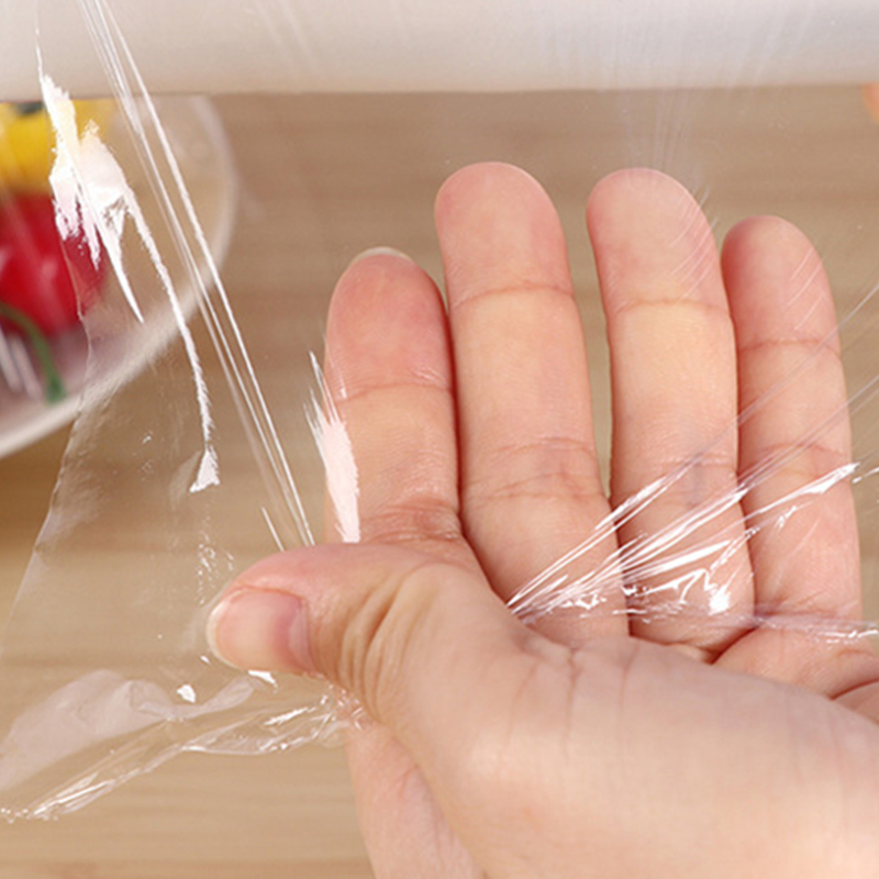Transparent Plastic Food Grade Film on Roll for Packing Food Supermarket Chain Using Special PVC Cling Film