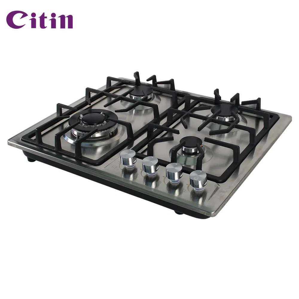4 Burners Gas Hob Durable Aluminum Alloy Adapter Gas Stove
