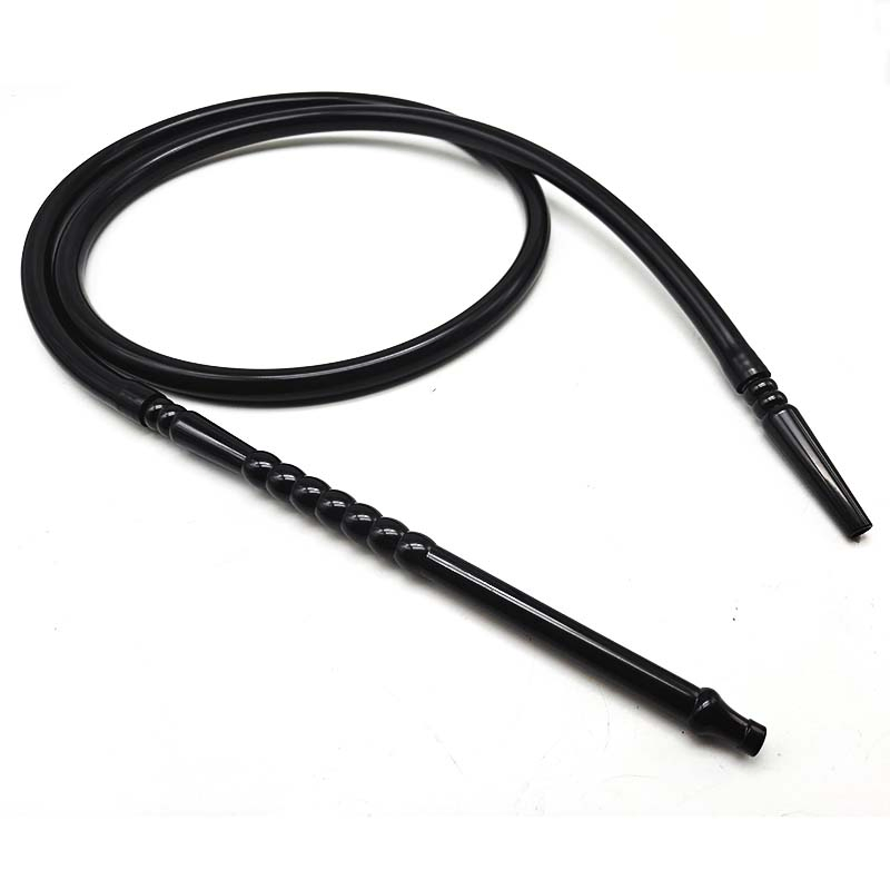 Factory Direct Sale 1.5m Plastic Handle Silicone Hose Shisha Hookah Pipe