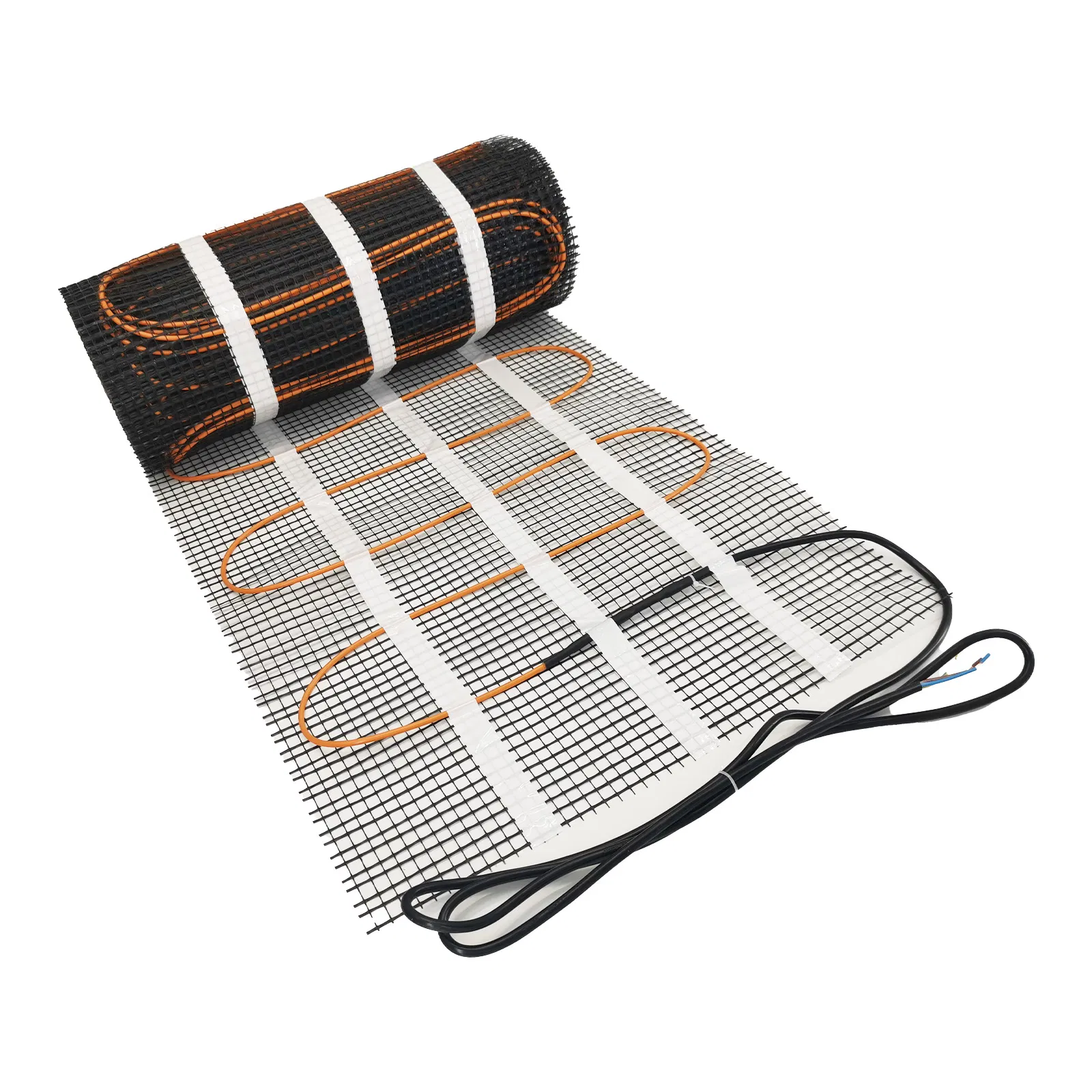 150W Underfloor Heating Mat Twin Conductor Heating Cable 220V230V Warming Electric Floor Heating Mesh with Smart Thermostat 100W 200W Wattage Customized Factory