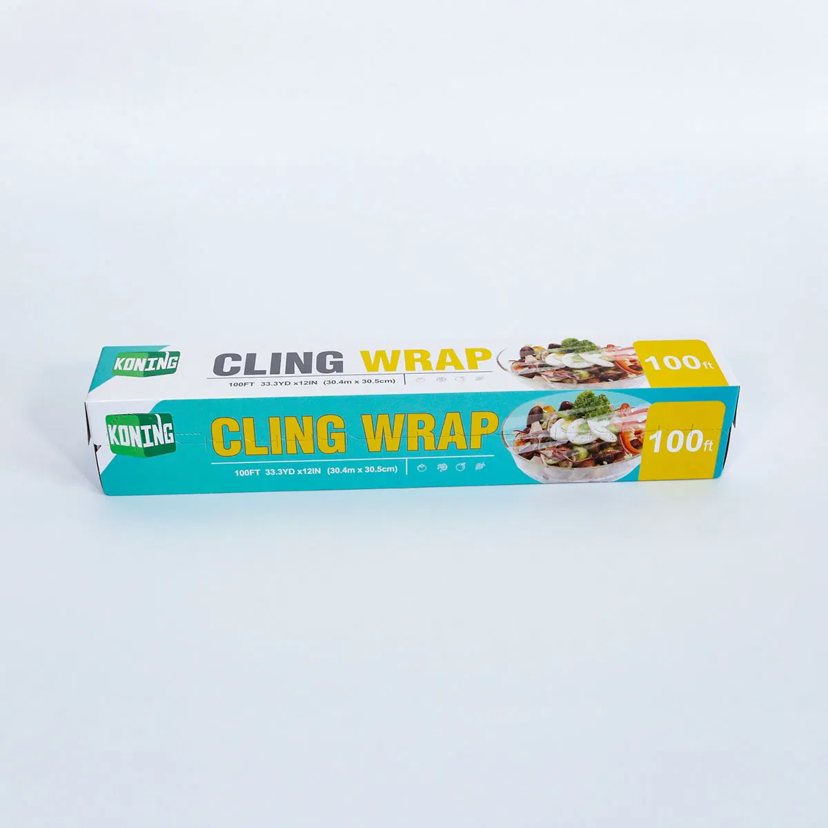 Custom High Transparency Good Adhesion Food Fresh Warp PVDC Cling Film