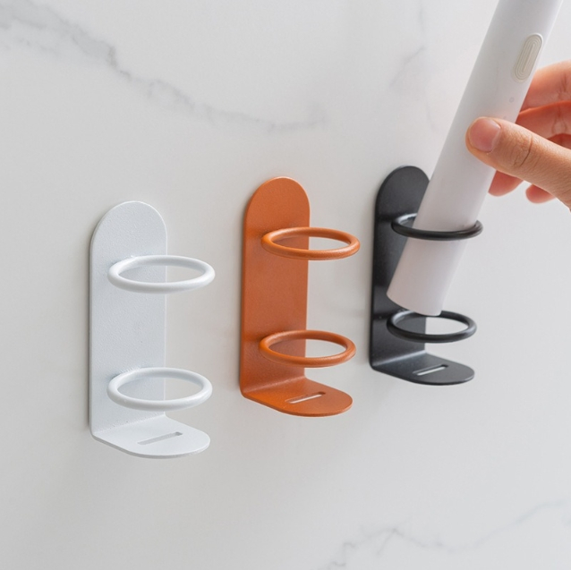 Electric Toothbrush Holder, Wall-Mounted, Minimalist Bathroom Storage Rack for Toiletries