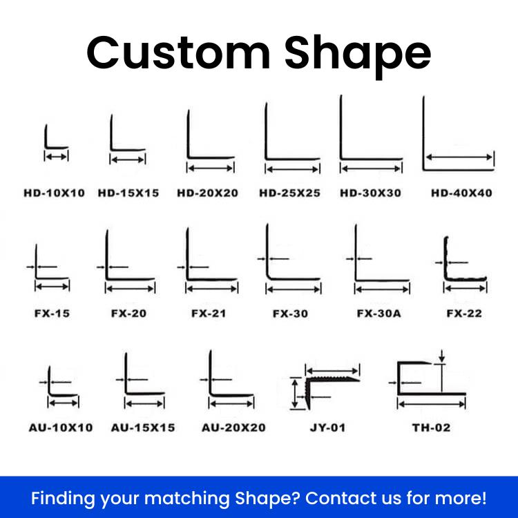 Factory Customized Polished Aluminium Alloy Profile Corner Guards Aluminum Corner Bead