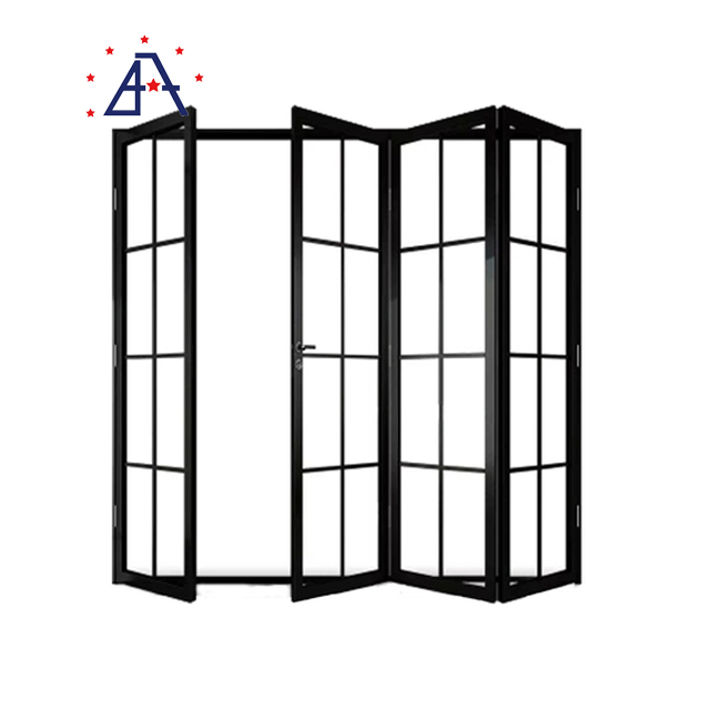 Энергосберегающие складные двери с алюминиевым профилем