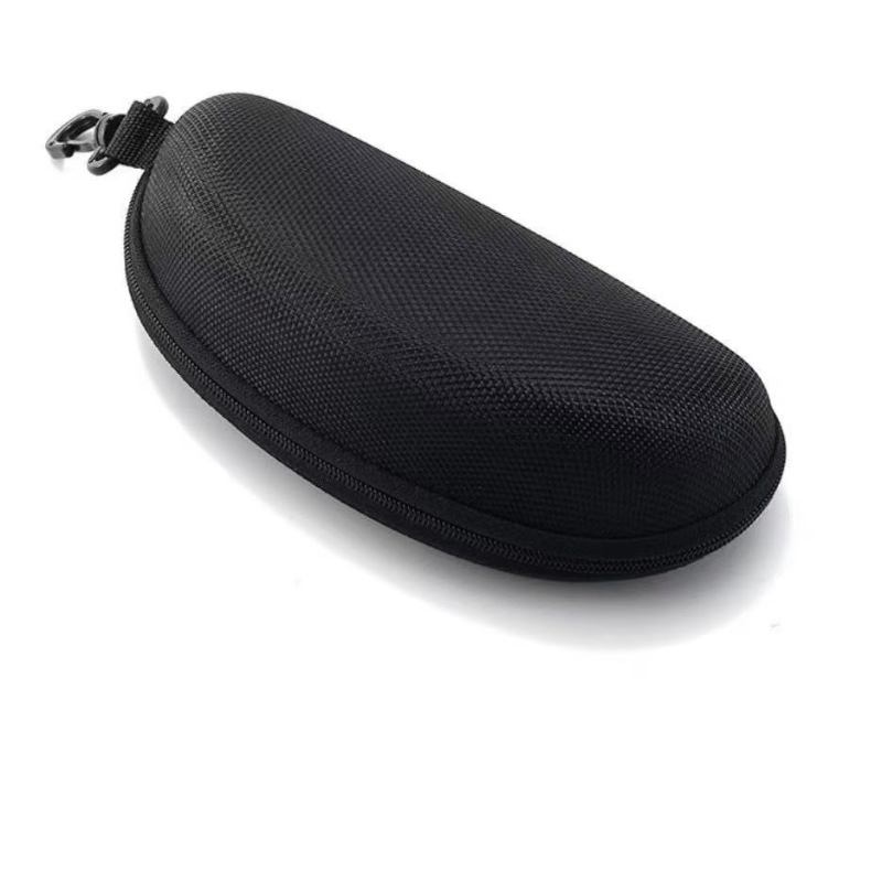 Manufacturer Direct Selling Black Zipper EVA Eyewear Storage Case for Sunglasses Custom Logo Large Size EVA Glasses Cases