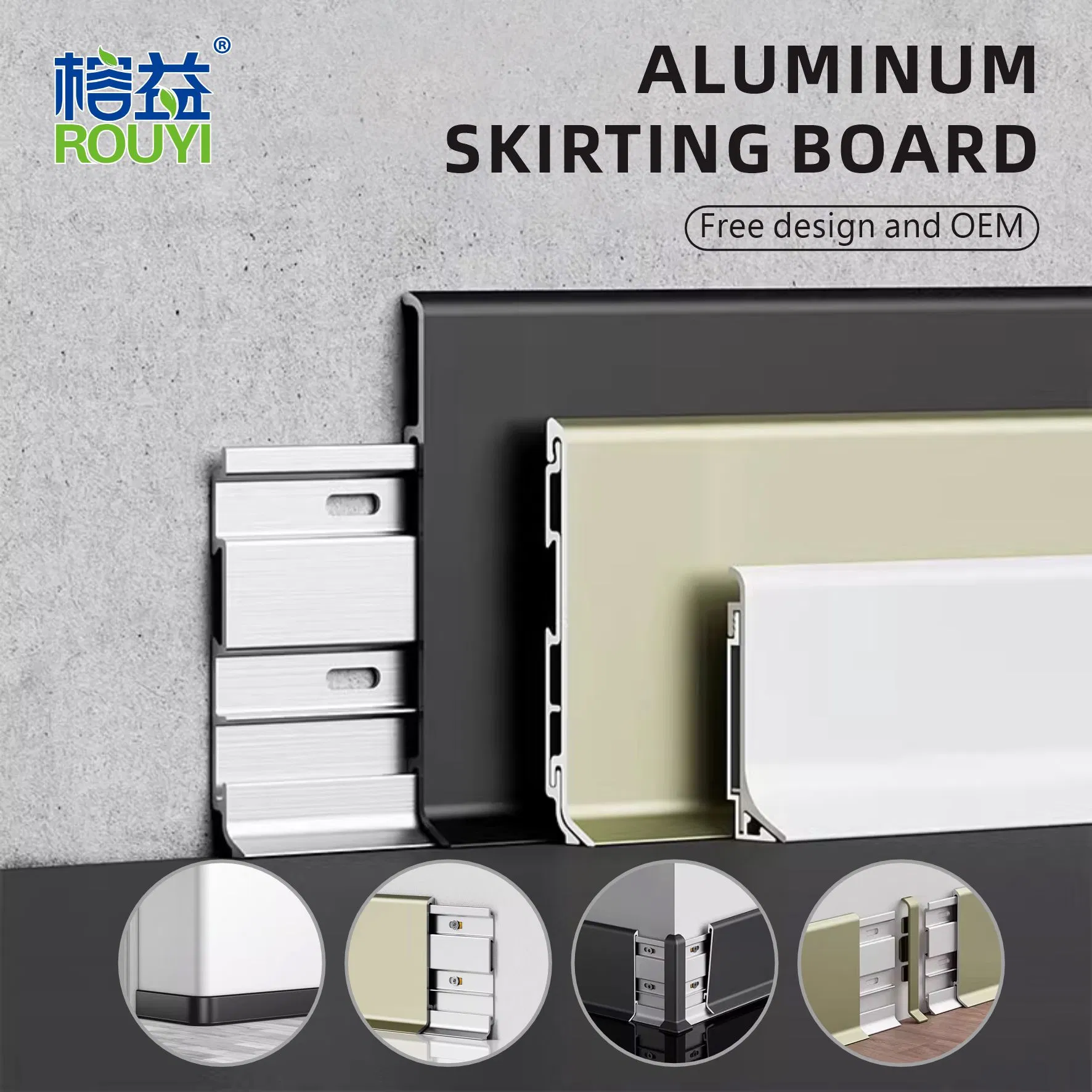 Modern Foshan Custom Wholesale Factory Floor Skirting Board